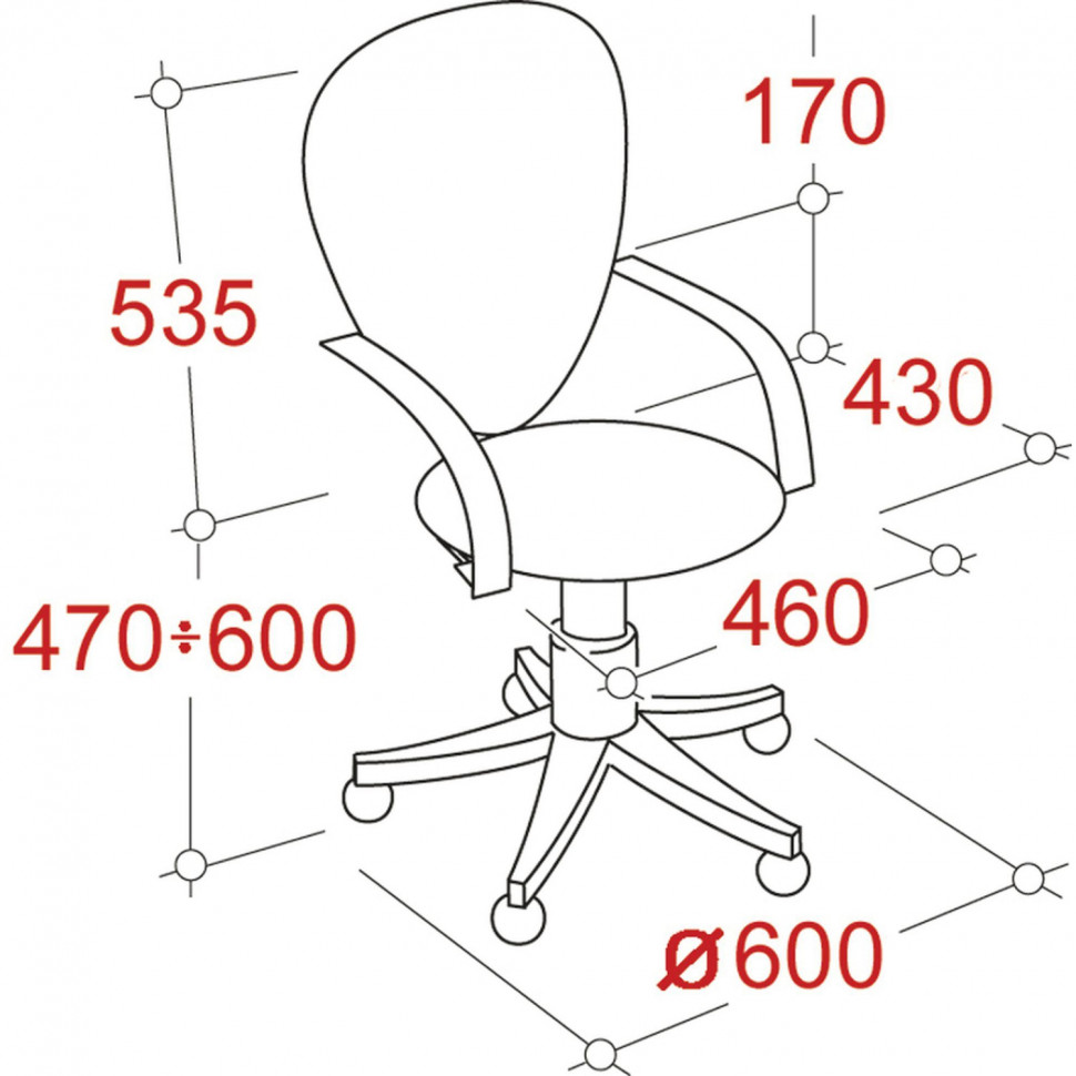 Кресло UA_JUPITER GTP RU, ткань синяя С-6