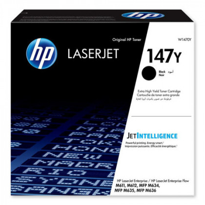 Картридж лазерный HP (W1470Y) LaserJet M611dn/M612dn/M635/M636, №147Y, оригинальный, ресурс 42000 страниц