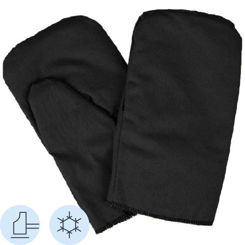 Рукавицы хб утепленные 5пар/уп цвет в ассортименте