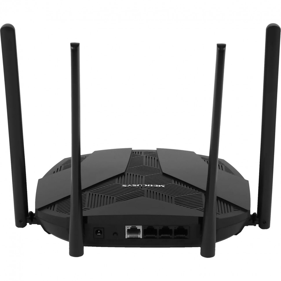 Маршрутизатор Mercusys MR80X AX3000 10/100/1000BASE-TX черный