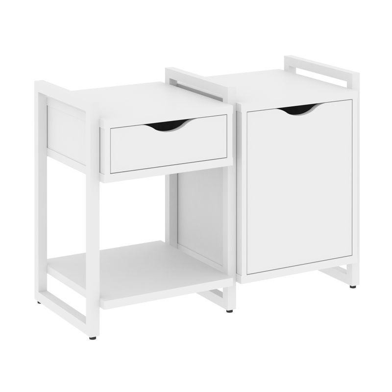 Loft Тумба на регулируемых опорах VR.L-TN-3.O Белый Бриллиант/Металл Белый 970*460*719 Loft Тумба на регулируемых опорах VR.L-TN-3.O Белый Бриллиант/Металл Белый 970*460*719