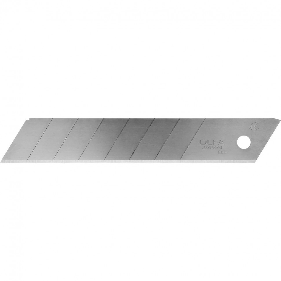 Лезвие OLFA сегментированное 18 мм 8 сегментов, в боксе 50 шт/уп (OL-LB-50)
