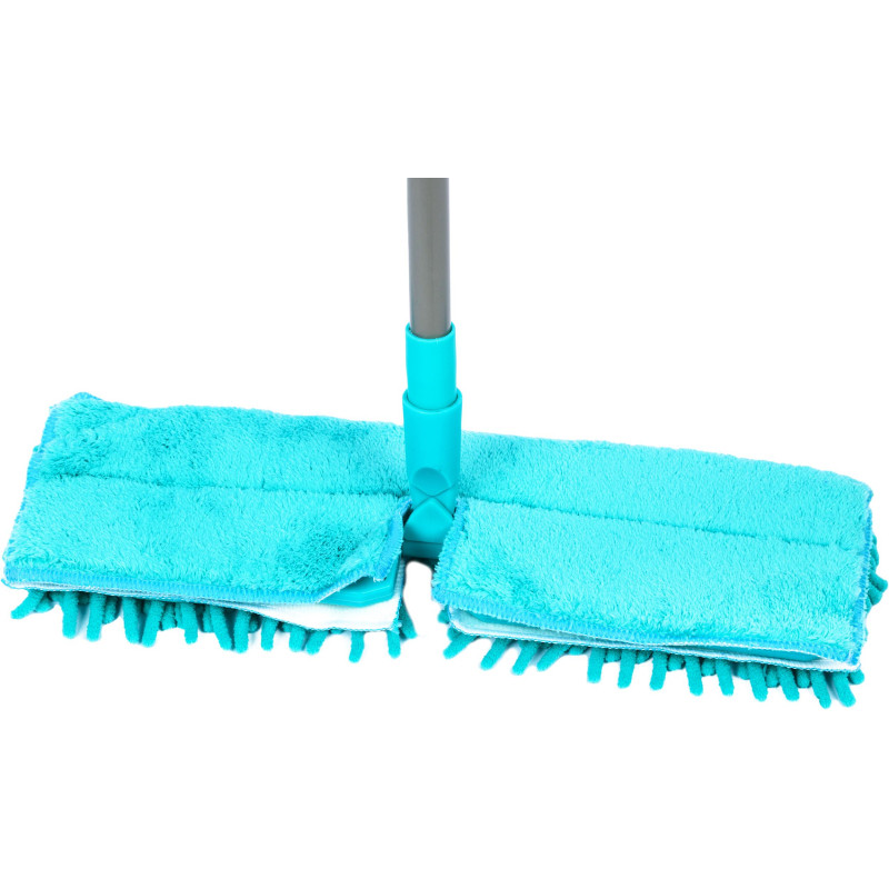 Швабра двухсторонняя д/сух и влажн уборки телескоп ручка 75-130см HD1051AC