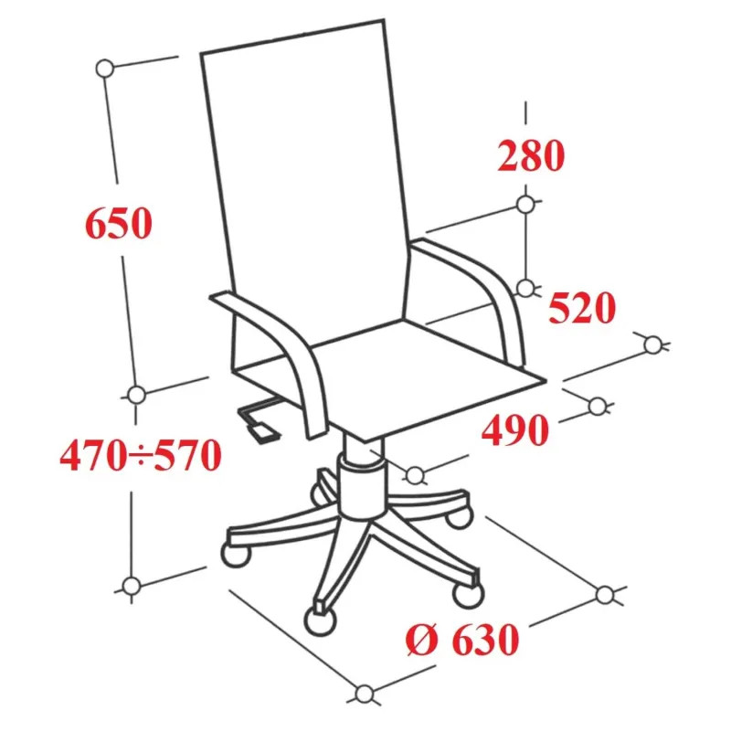 Кресло BN_Y_EChair-710 T net сетка черная, хром