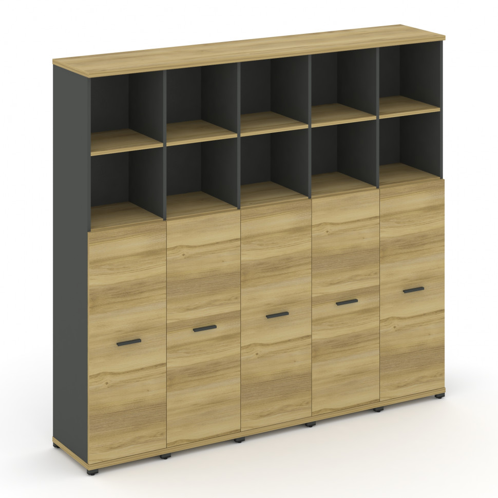 Concept Шкаф 5 узких секций, 5 ниш CN.STU-554 A Дуб Винченцо/Антрацит/Металл Антрацит 2084*420*1922 Concept Шкаф 5 узких секций, 5 ниш CN.STU-554 A Дуб Винченцо/Антрацит/Металл Антрацит 2084*420*1922