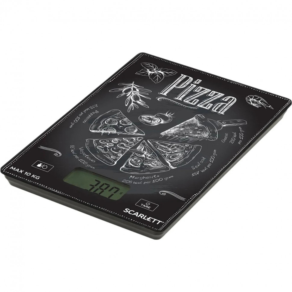 Весы SCARLETT SC-KS57P66, кухонные, 10кг, черный