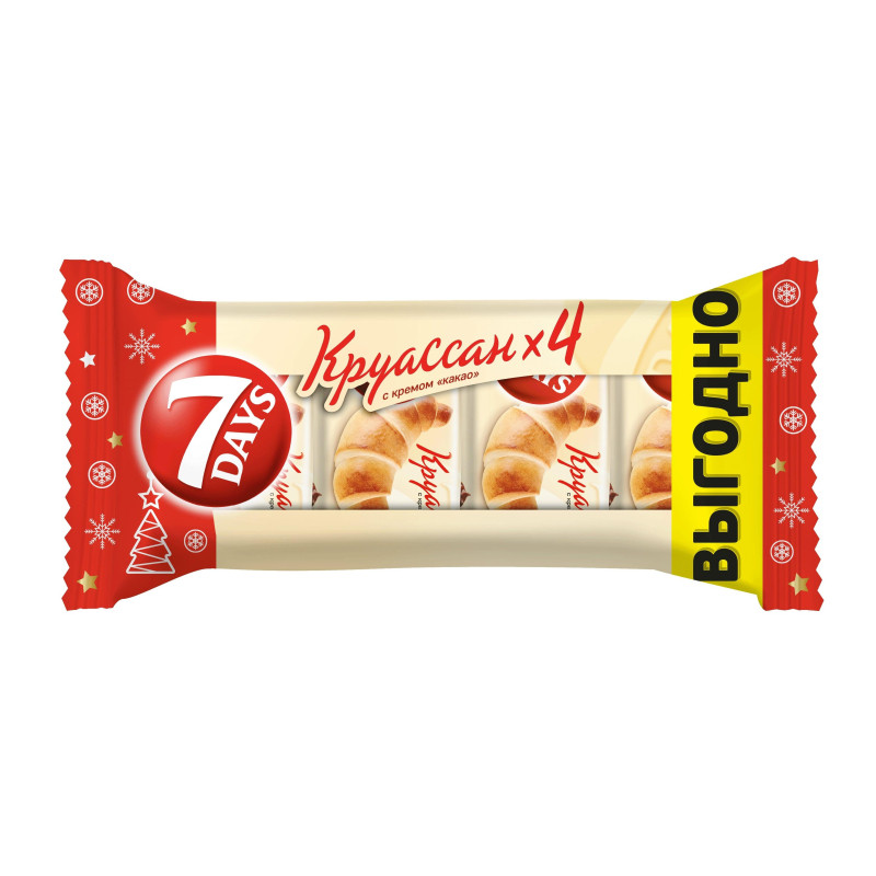 Круасcаны 7 days какао, 4шт х 65г