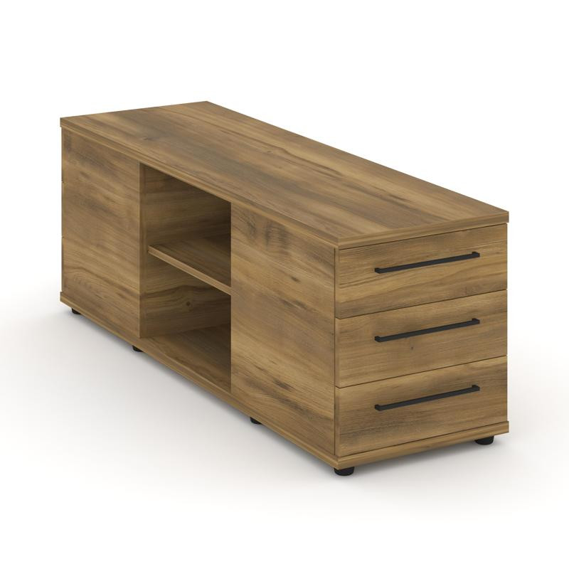 Rift Тумба опорная/приставная RF.TOPD-001 Сандал Янтарный/Черный Ручки 1232*450*523