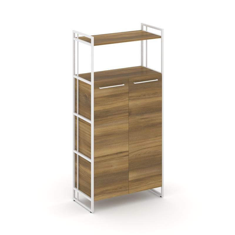 Rift Шкаф 4 ниши широкий RF.SS-43 Сандал Янтарный/Металл Белый/Белый Ручки 798*396*1648