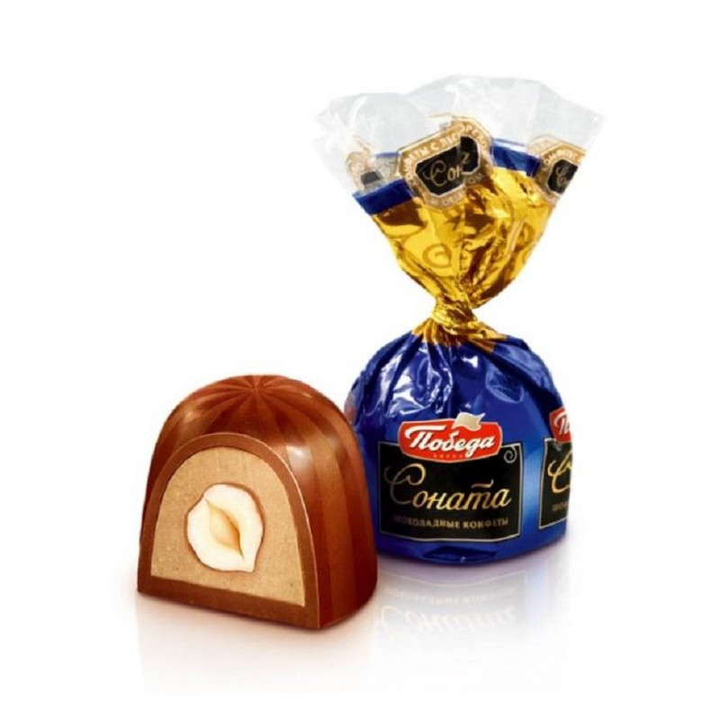 Конфеты шоколадные Победа вкуса шоколадные Соната, 200г 532