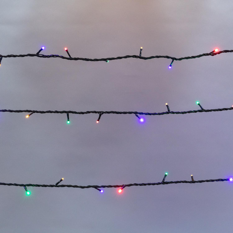 Гирлянда светодиодная Твинкл Лайт 10м, черный ПВХ, 100, мультиколор 303-139