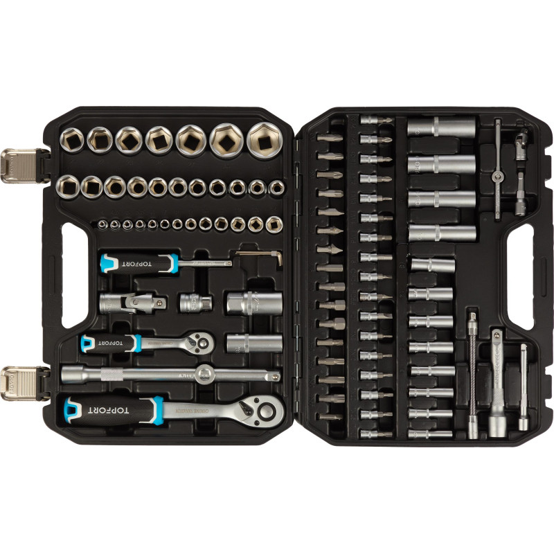 Набор инструмента TOPFORT 94 предметов  1/4 и 1/2