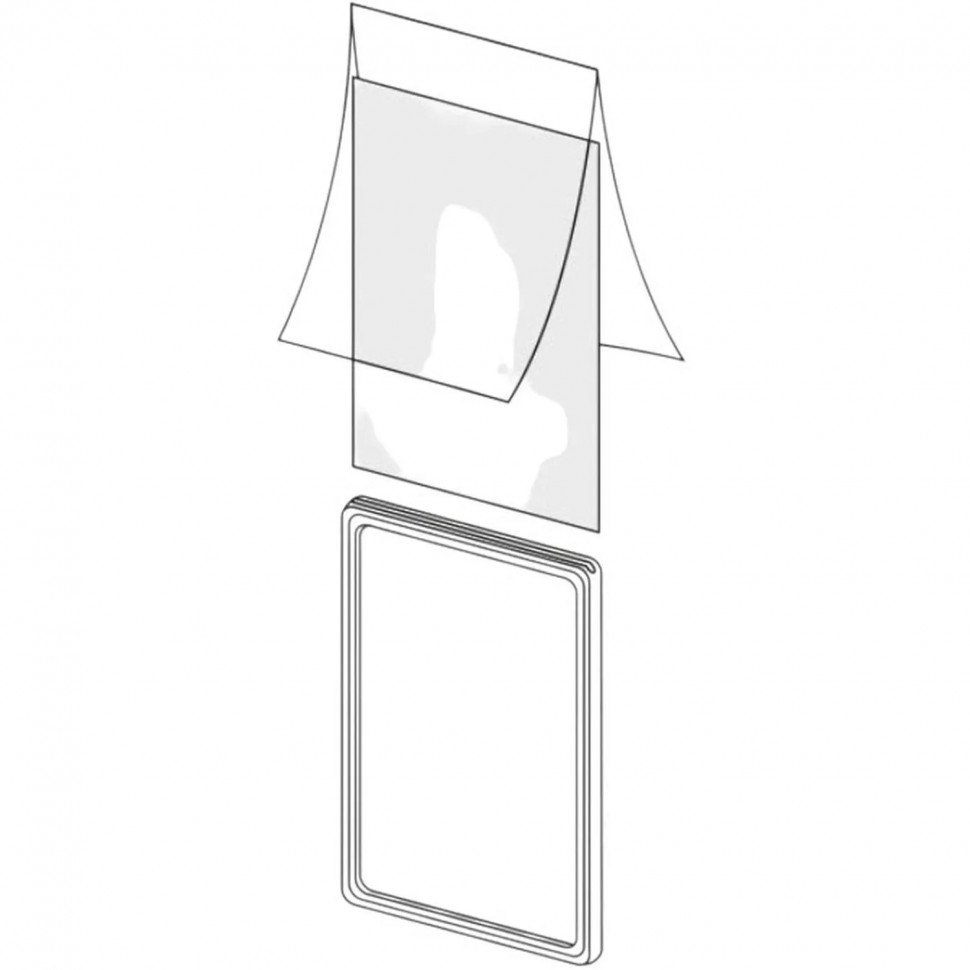 Карман-протектор PP A6 пластиковый антибликовый, 10шт/уп