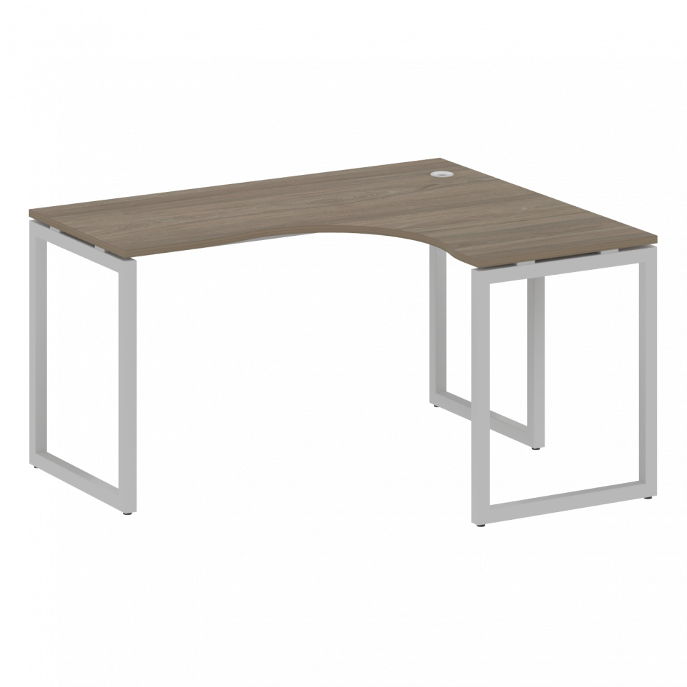 Metal System Quattro Стол криволинейный правый на О-образном м/к 40БО.СА-3 (R) Вяз Благородный/Метал Metal System Quattro Стол криволинейный правый на О-образном м/к 40БО.СА-3 (R) Вяз Благородный/Метал