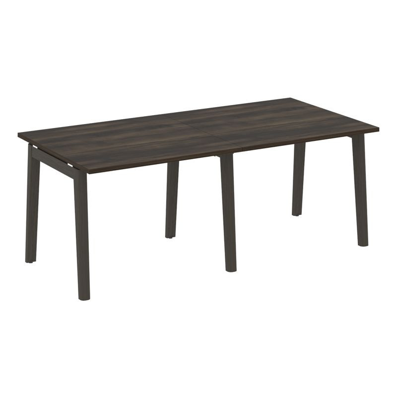 Onix Wood Стол переговорный (2 столешницы) OW.PRG-2.1 Дуб Мали/Дуб Темный/Металл Антрацит 1960*980*7