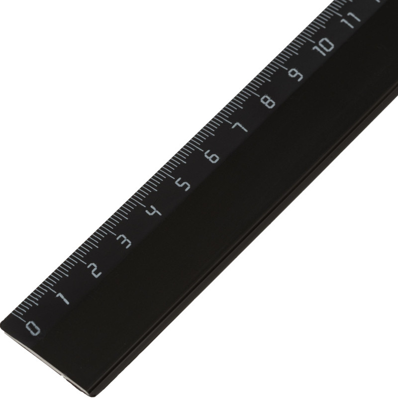 Линейка 30см Attache Economy пластик черная Линейка 30см Attache Economy пластик черная