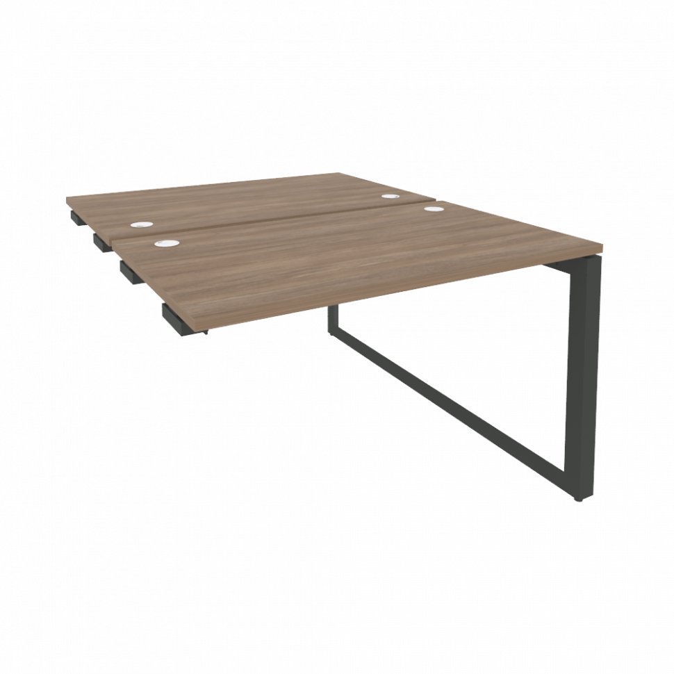 Onix Стол-приставка двойной на О-образном м/к к опорым элем. O.MO-D.SPR-2.7 Дуб Аризона/Металл Антра