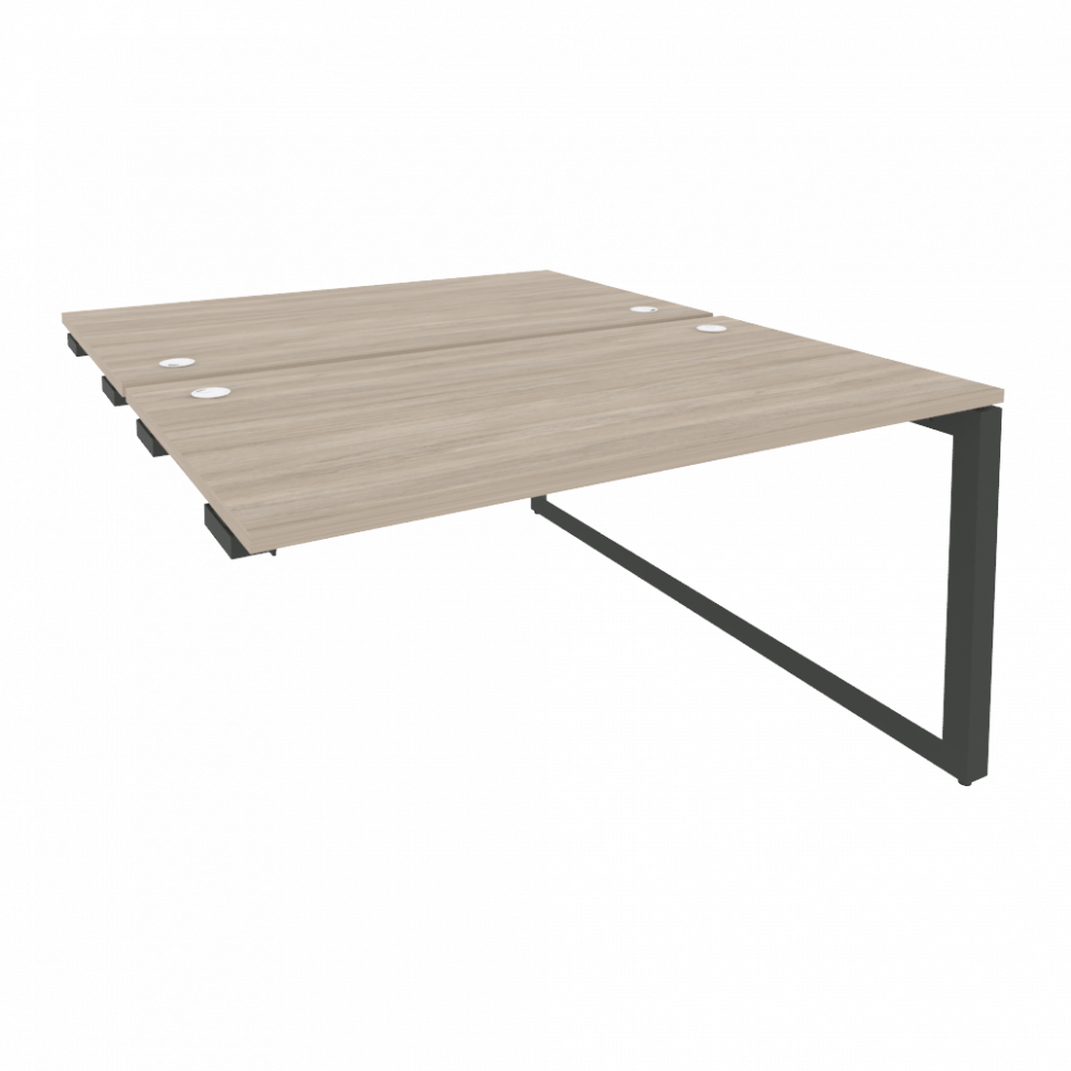 Onix Стол-приставка двойной на О-образном м/к к опорым элем. O.MO-D.SPR-3.8 Дуб Аттик/Металл Антраци Onix Стол-приставка двойной на О-образном м/к к опорым элем. O.MO-D.SPR-3.8 Дуб Аттик/Металл Антраци