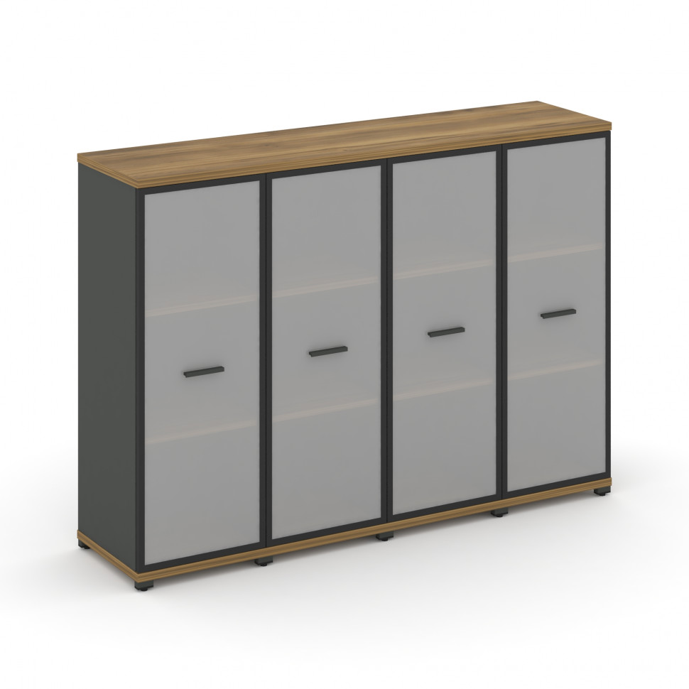 Concept Шкаф 4 узкие секции, 3 ниши CN.STU-346 RMB A Сандал Янтарный/Антрацит/Металл Антрацит/Сатин