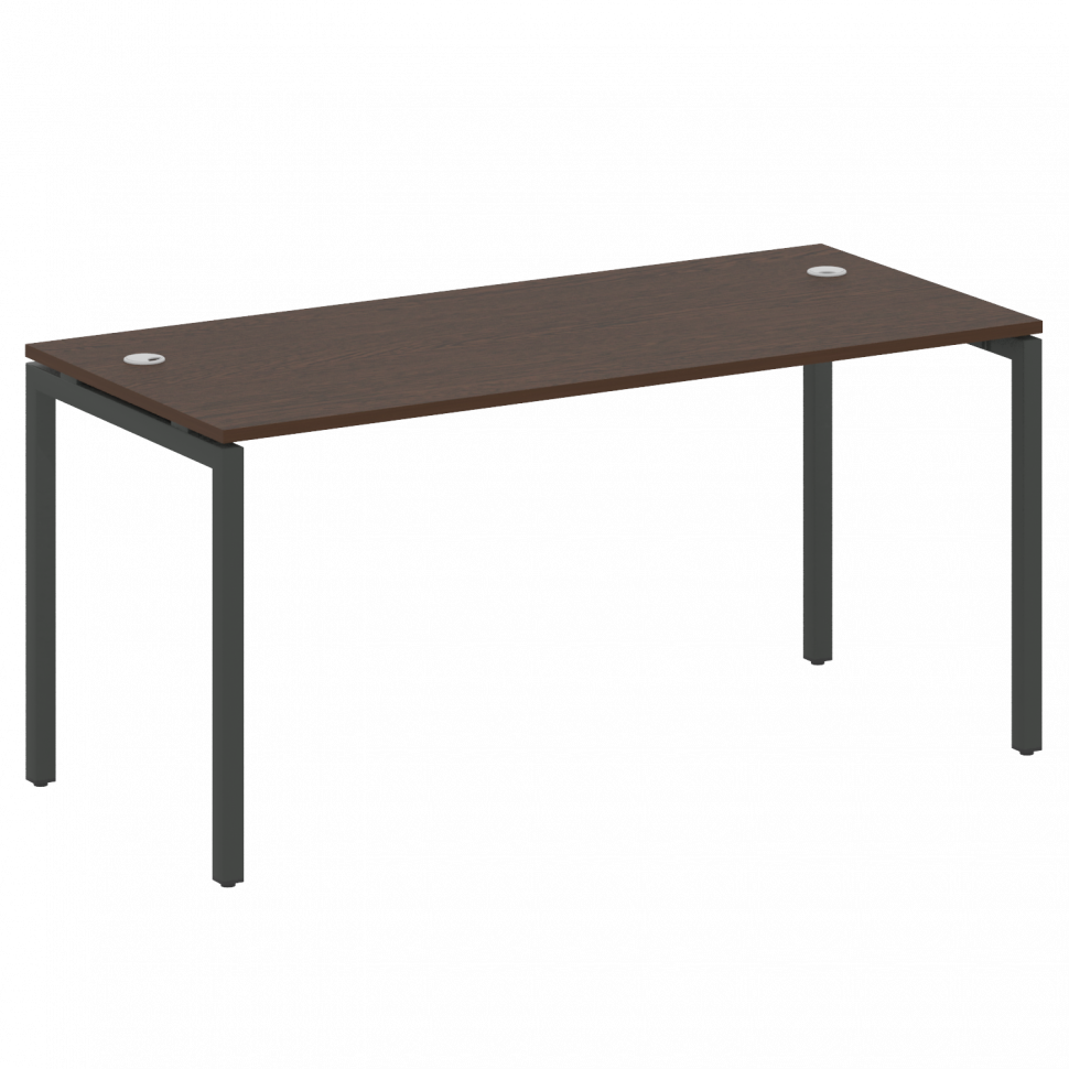 Metal System Quattro Стол письменный на П-образном м/к 40БП.СП-4 Венге Цаво/Металл Антрацит 1600*720