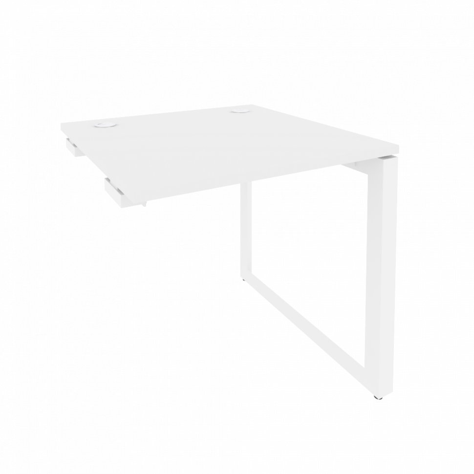 Onix Стол-приставка на О-образном м/к к опорным элементам O.MO-SPR-0.8 Белый Бриллиант/Металл Белый