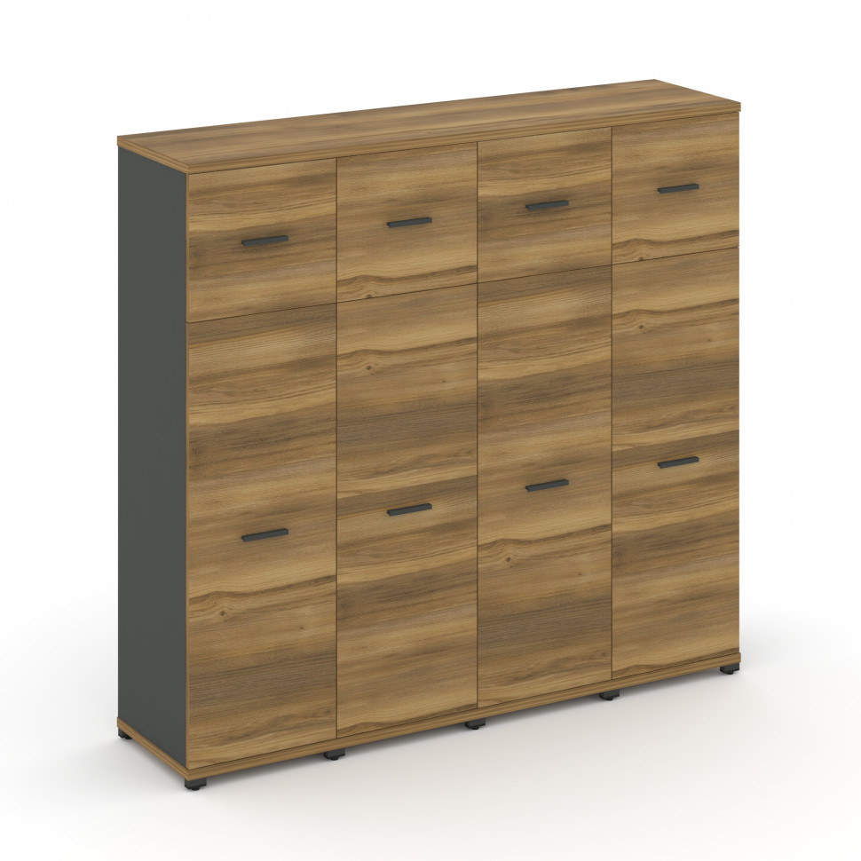 Concept Шкаф 4 узкие секции, 4 ниши CN.STU-444 A Сандал Янтарный/Антрацит/Металл Антрацит 1668*420*1 Concept Шкаф 4 узкие секции, 4 ниши CN.STU-444 A Сандал Янтарный/Антрацит/Металл Антрацит 1668*420*1