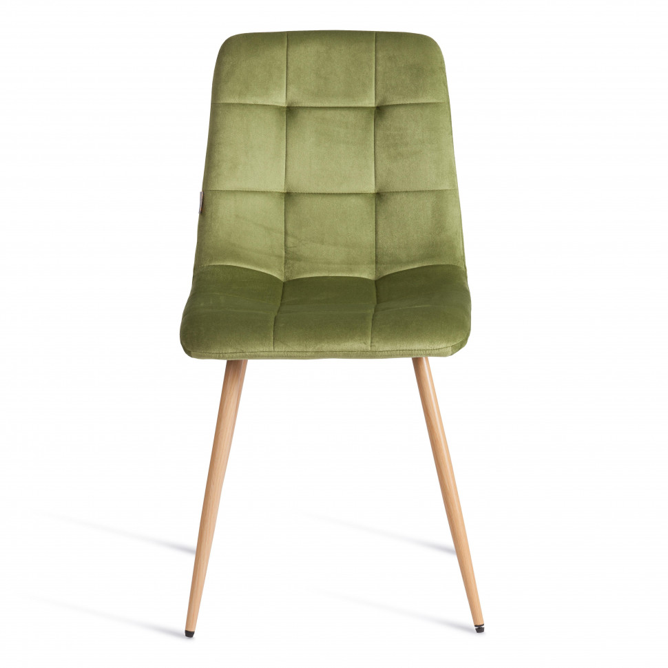 Стул CHILLY (mod. JSC-220) Велюр/металл , 44,5х52,5х88 см, Green (зеленый) HLR54 / натуральный