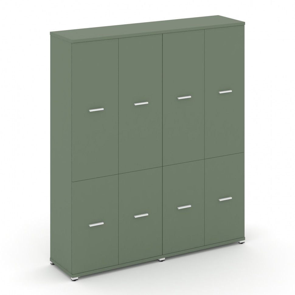 Concept Шкаф 2 широкие секции, 5 ниш CN.STS-522 W Кобо/Металл Белый 1668*420*1922