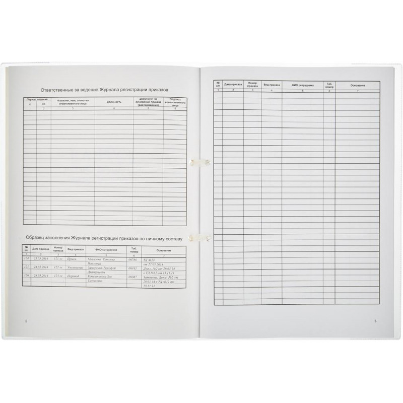 Журнал регистрации приказов  по личному СОСТАВУ, 32л