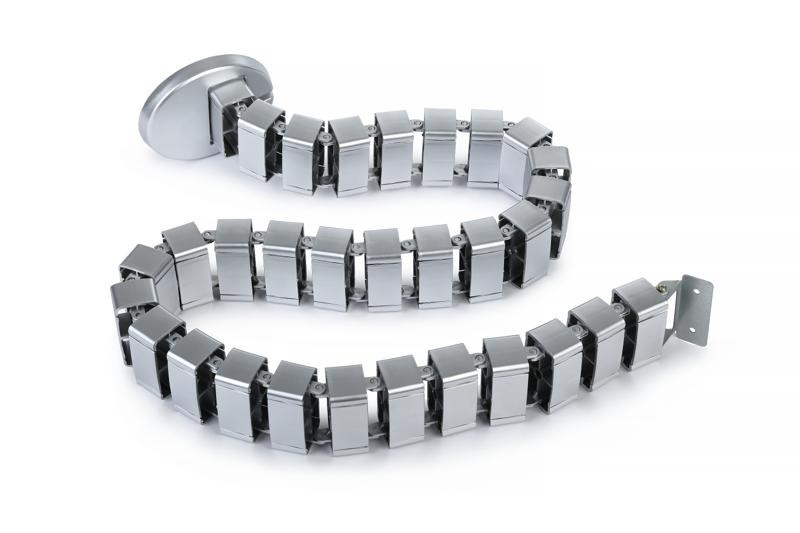 Кабель-канал вертикальный 1300мм KKV-130 Серебристый