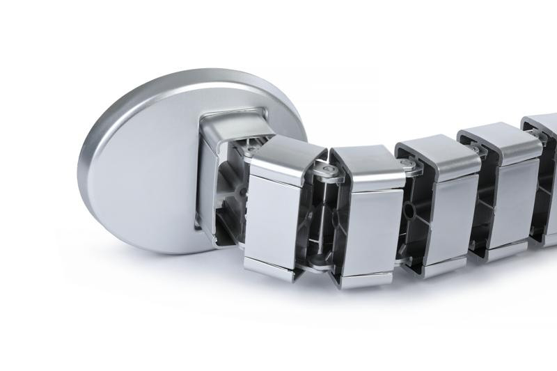 Кабель-канал вертикальный 1300мм KKV-130 Серебристый