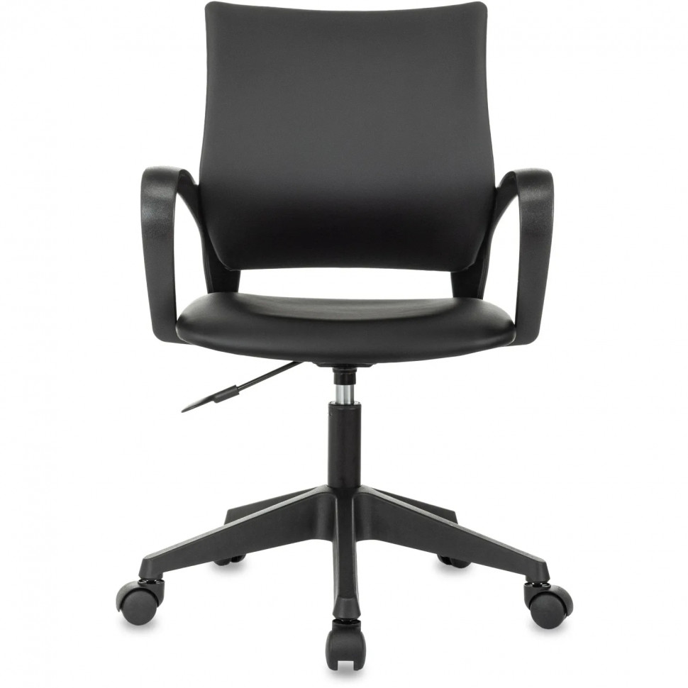 Кресло БР Комус Мебель Echair 396 LT, экокожа, черный, пластик