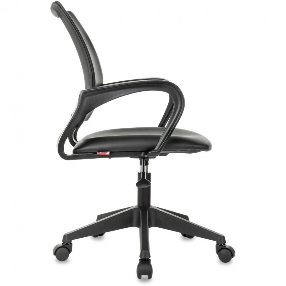 Кресло БР Комус Мебель Echair 396 LT, экокожа, черный, пластик