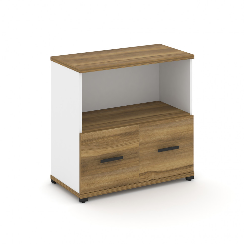 Concept Шкаф 1 широкая секция, 2 ниши CN.STS-211 B Сандал Янтарный/Белый Бриллиант/Металл Черный 836