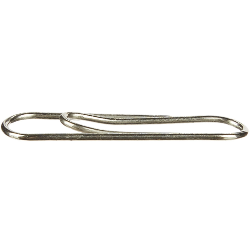 Скрепки KORES с отгибом,никелированные, 25 мм, негофрированные,100шт/уп