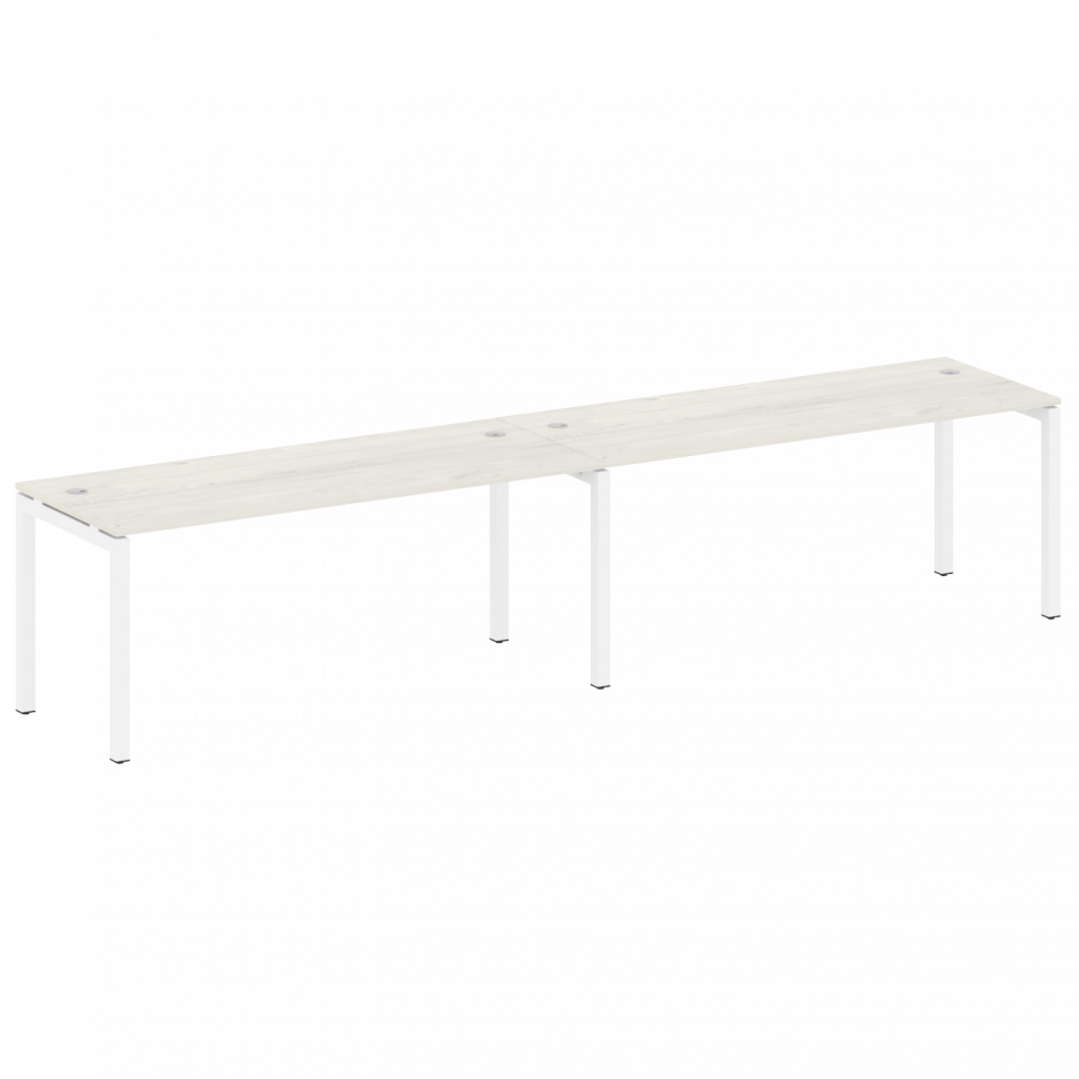 Metal System Quattro Рабочая станция на 2 места на П-образном м/к 50БП.СМ-2.5 Дуб Наварра/Металл Бел Metal System Quattro Рабочая станция на 2 места на П-образном м/к 50БП.СМ-2.5 Дуб Наварра/Металл Бел