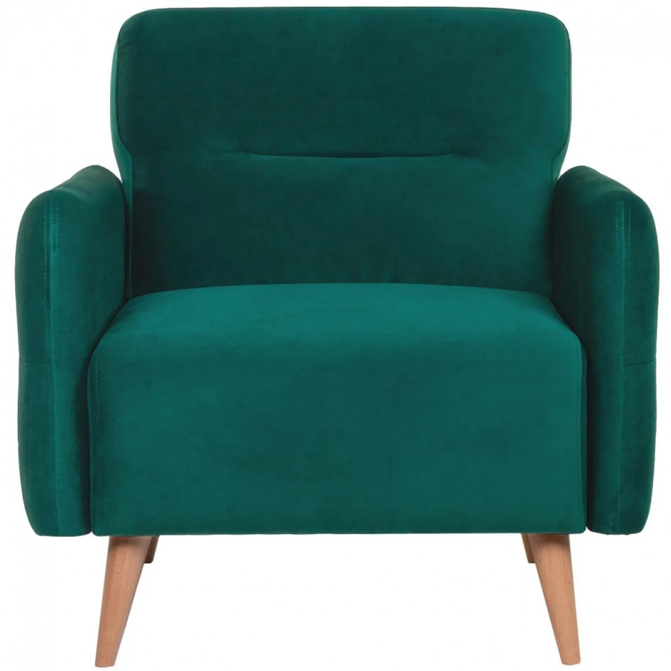 Кресло 0MX_ХД Finsoffa HYGGE Relax 1, раскл. тк. велюр Formula 668 зеленый