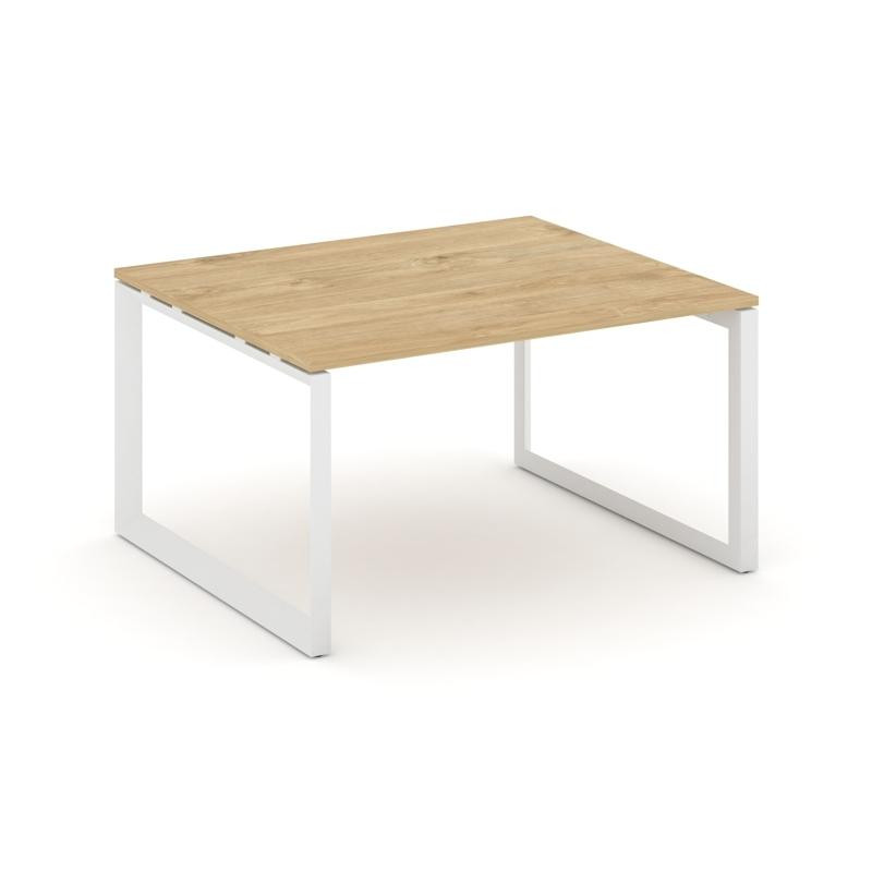 Style Project Стол переговорный SN-59O.SPRG-034.3 Тиквуд Светлый/Металл Белый 1580*1180*750