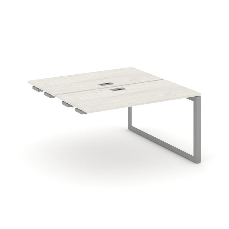 Style Project Стол-приставка к опор. элем. SN-59O.DPRS-021 Дуб Наварра/Металл Серый/Серебро Заглушка