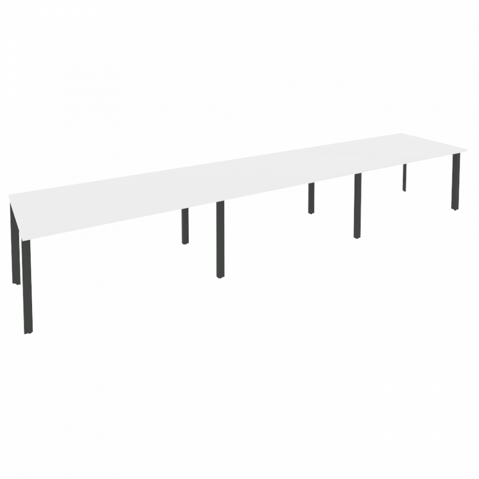 Onix Стол переговорный O.MP-PRG-3.4 Белый Бриллиант/Металл Антрацит 4740*980*750 Onix Стол переговорный O.MP-PRG-3.4 Белый Бриллиант/Металл Антрацит 4740*980*750