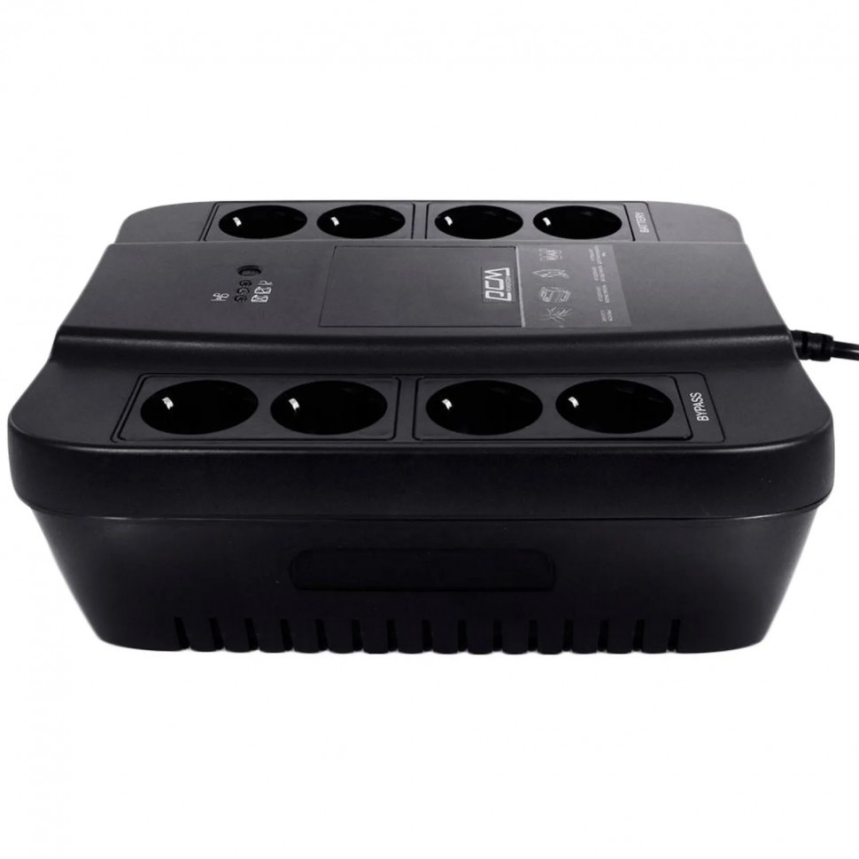 ИБП Powercom Back-UPS SPD-1000N OffLine 1000VA/550W Schuko 8 EURO розеток