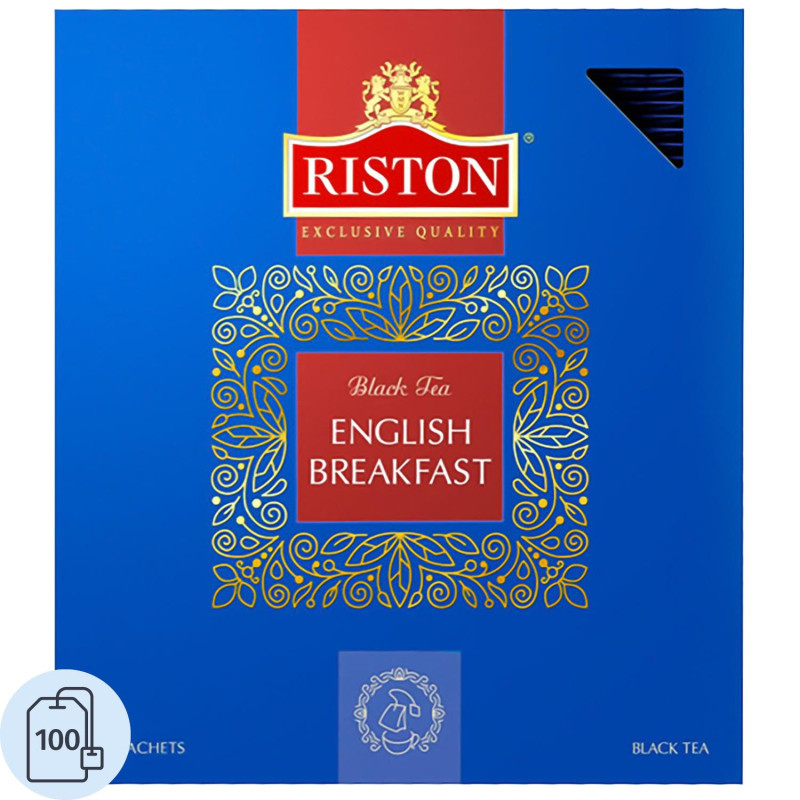 Чай Riston English Breakfast черный, 2гх100пак