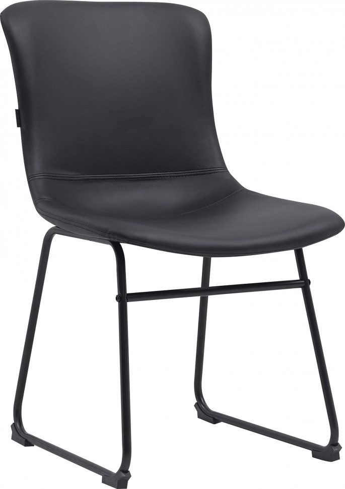 Кресло для посетителей Everprof Expo (Экспо) CF Экокожа Черный