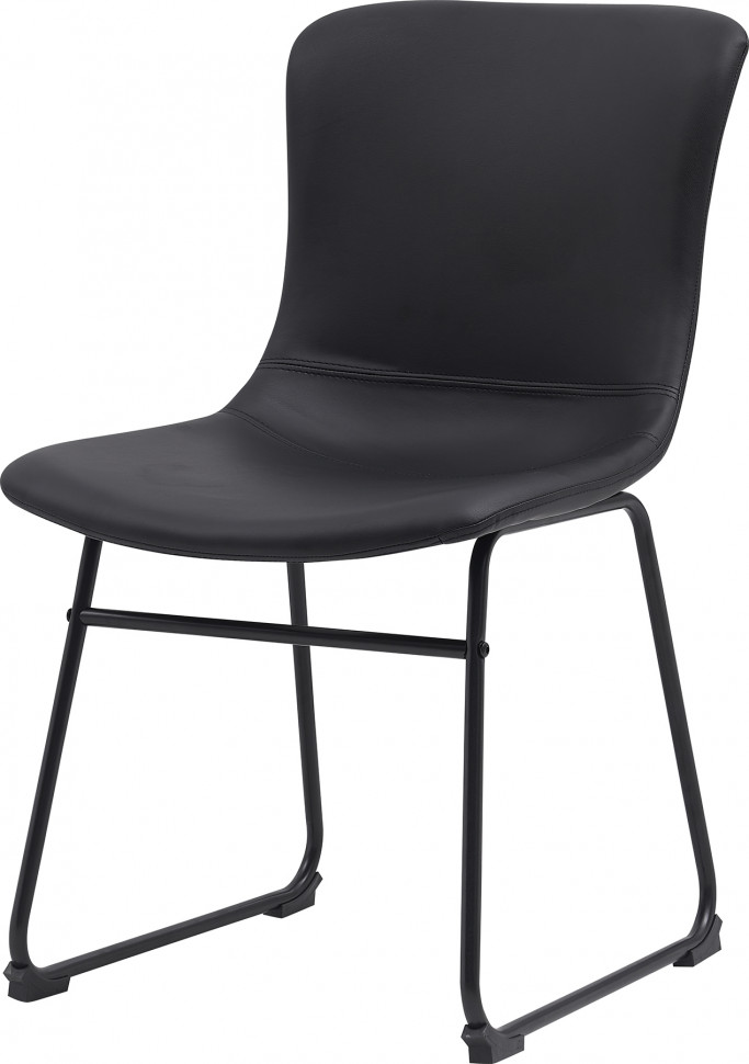 Кресло для посетителей Everprof Expo (Экспо) CF Экокожа Черный