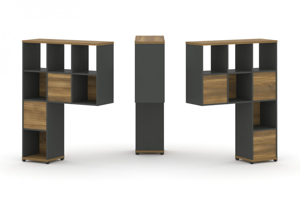 Concept Надставка высокая CN.DNV-003 Сандал Янтарный/Антрацит/Металл Антрацит 1099*350*1486