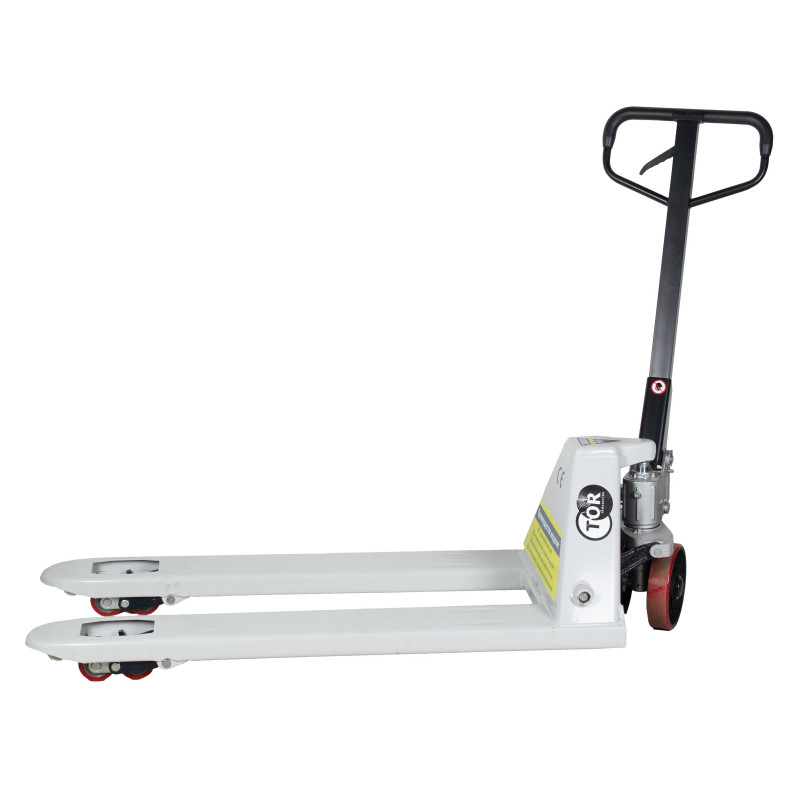 Тележка гидравлическая 3000 кг 1150 мм TOR RHP(BF) (ПУ колеса), 1010172