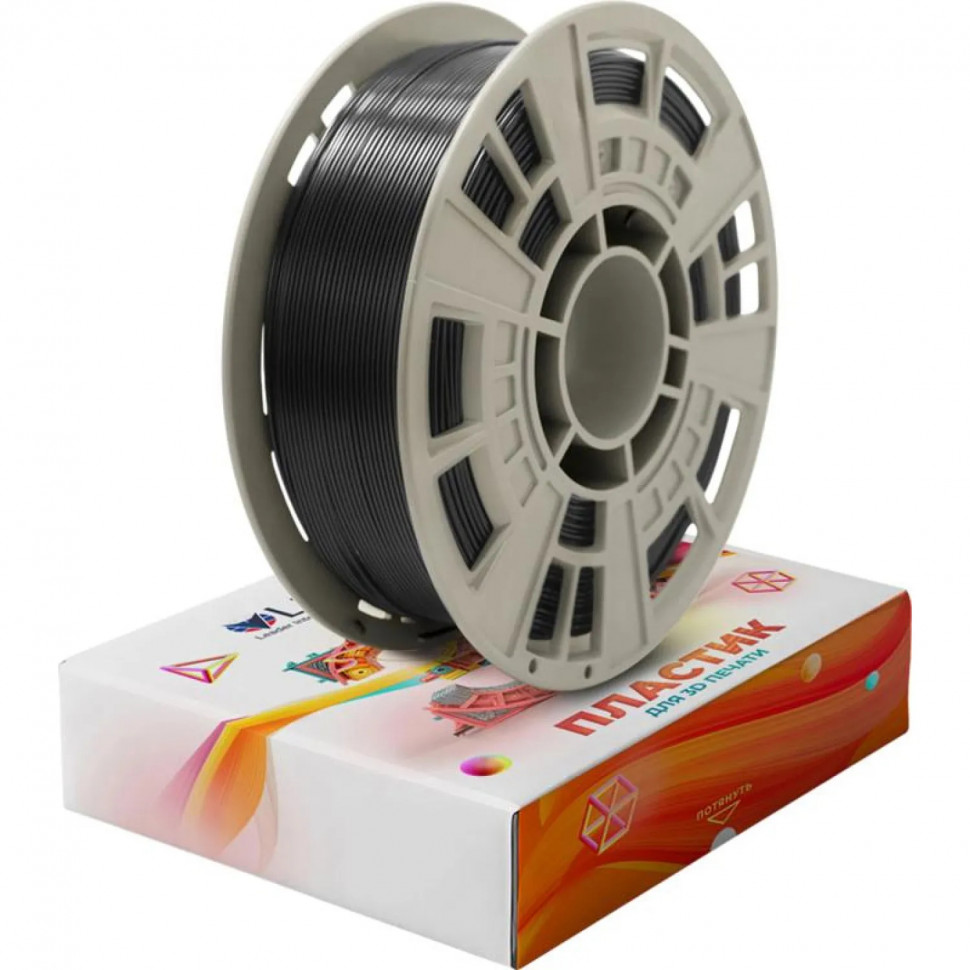 Катушка PLA+ пластик LIDER-3D Чёрный