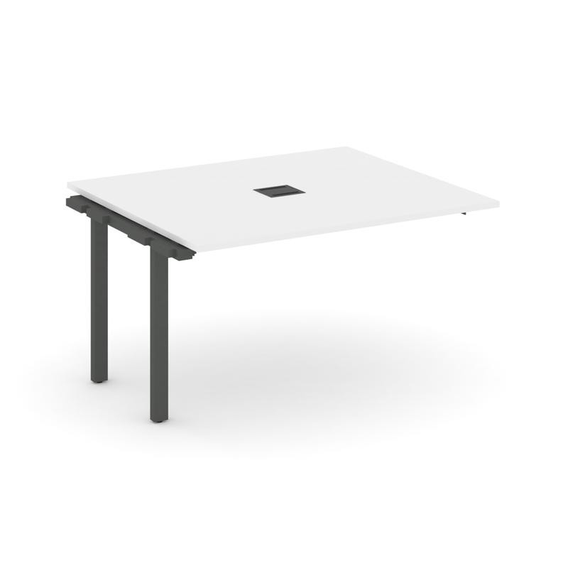 Style Project Проходной наб. элем. перег. стола SN-59P.NSPRG-034 Белый/Металл Антрацит 1580*1180*750