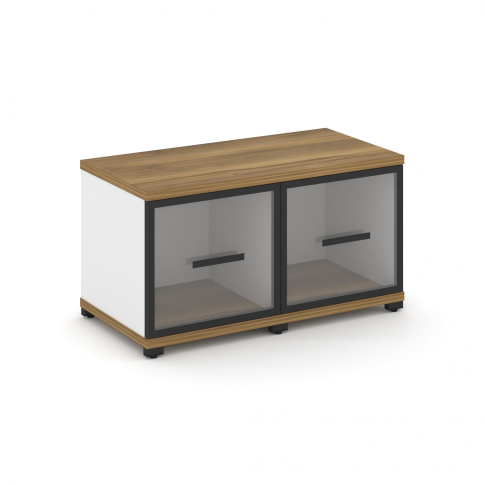 Concept Шкаф 2 узкие секции, 1 ниша CN.STU-123 RPB B Сандал Янтарный/Белый Бриллиант/Металл Черный/П