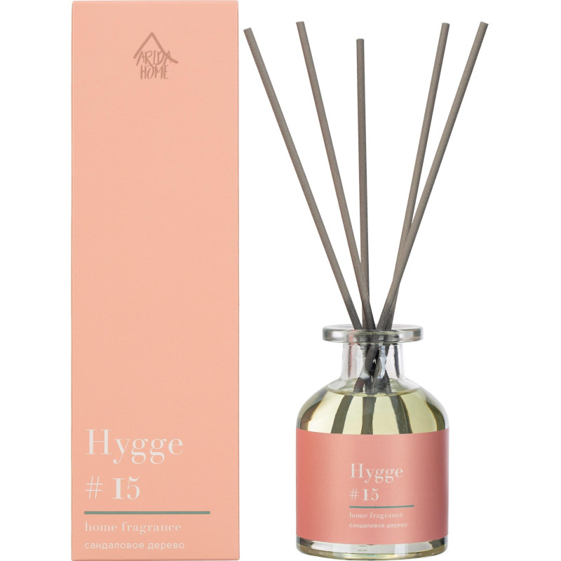 Аромадиффузор с палочками Hygge #15  Сандаловое дерево 100 мл 100-310